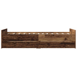 Bed Frame Old Wood 100 x 200 cm Engineered Wood 3446580
