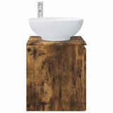 Wall-Mounted Sink Vanity Smoked Oak 49.5 x 44.5 x 65 cm 890447