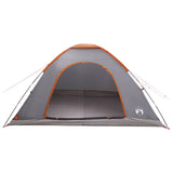 Camping Tent with Roof Grey and Orange 335 x 275 x 180 cm 42028639