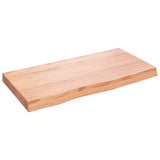 Bathroom Countertop Light Brown 80x40x cm Treated Solid Wood 3156118