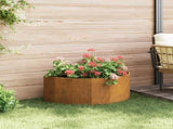 Planter Rusty 90 x 45 x 35 cm Weathering Steel 883695