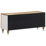 ZNTS TV Cabinet 105x33.5x46 cm Solid Wood Mango 4018678