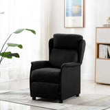 Massage Chair with Cushion Black 93.5 x 67.5 x 101.5 cm Fabric 348351