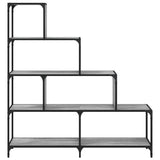 Bookcase 4-Stair Grey Sonoma 139x33.5x149 cm Engineered Wood 842479