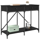 Console Table Black Oak 100 x 39 x 78.5 cm Engineered Wood 882808