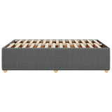 Bed Frame without Mattress Dark Grey Double Fabric 3285038