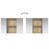 Bathroom Mirror Cabinet Sonoma Oak 100 x 14.5 x 70 cm 889121