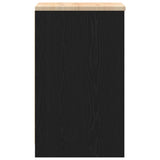 Garage Storage Cabinet Black 40x51x85 cm Solid Wood Pine 860536