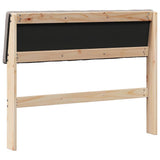Upholstered Headboard Taupe 100 cm Solid Pine Wood 879247