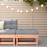 Garden Footstool with Cushion Solid Wood Douglas 825441