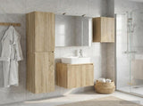 Bathroom Cabinet Set 5 pcs Sonoma Oak Engineered Wood 3407313
