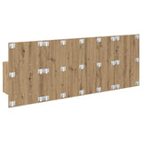 Headboard With Cabinet 3 pcs Artisan Oak Engineered Wood 3415961