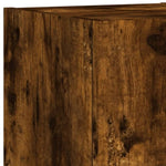 ZNTS 4 Piece TV Wall Units with LED Smoked Oak Engineered Wood 3216822