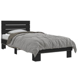 Bed Frame without Mattress Black 90x200 cm 845742
