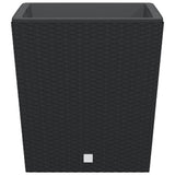 Planter with Removable Inner Anthracite 37 / 64 L PP Rattan 364681
