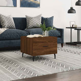 Coffee Table Brown Oak 50x50x40 cm Engineered Wood 829442
