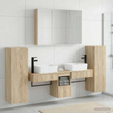 Bathroom Furniture Set 6 pcs Sonoma Oak 3407137