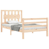 Bed Frame without Mattress Small Single Solid Wood 3194271