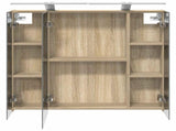 Bathroom Mirror Cabinet Sonoma Oak 80 x 14.5 x 70 cm 889113