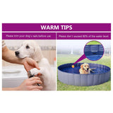 Foldable Dog Swimming Pool Blue 300x40 cm PVC 92603