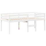 High Sleeper Bed without Mattress White 80x200 cm Solid Wood Pine 3282136