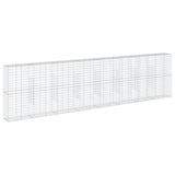 Gabion Basket with Cover 800x50x200 cm Galvanised Iron 3295173