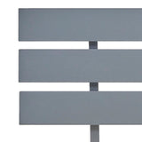 Bed Frame Grey Solid Pine Wood and Plywood 160x200 cm Durable 283170