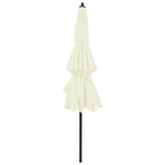 3-Tier Garden Parasol with Aluminium Pole Sand 3 m 313868