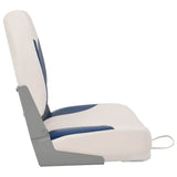 Foldable Boat Seat 1 Set with Blue-white Pillow 272239