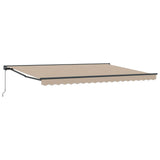 Manual Retractable Awning Beige 4.5 x 3.5 m 3420471