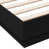 Bed Frame without Mattress Black 150x200 cm King Size 3209850