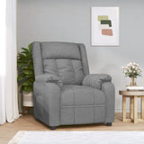 Recliner Chair Light Grey Fabric 348108