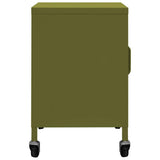 336261 Storage Cabinet Olive Green 60x35x56 cm Steel