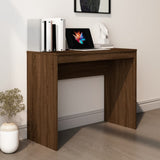 Desk Brown Oak 90x40x72 cm Engineered Wood 815305