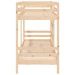 ZNTS Bunk Bed without Mattress 80x200 cm Solid Wood Pine 3139834