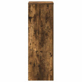 Plant Stand Smoked Oak 33x33x100 cm Engineered Wood 852955