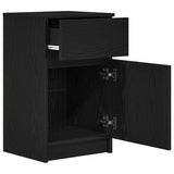 Bedside Cabinets 2 pcs Black 39x35x65 cm Engineered Wood 861322