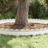 Lawn Edgings 30 pcs White 103 x 0.05 x 22 cm Steel 874770