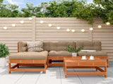 Garden Lounge Set 5 pcs Wax Brown Solid Pine Wood 3418088