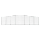 Arched Gabion Baskets 6 pcs 400x50x80/100 cm Galvanised Iron 3145947