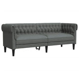 Living Room Couch 3 pcs Dark Grey 201.5 x 74.5 x 74.5 cm Fabric 3385859
