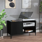 Record Cabinet Black Engineered wood, metal Medium Record Cabinet 831950