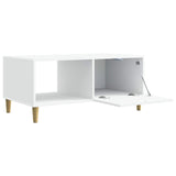 Coffee Table White 90 x 50 x 40 cm Engineered Wood 895185