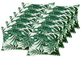 Cushion with Pillow HEERLEN 12 pcs Leaf Pattern Polyester 926667