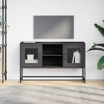 ZNTS TV Cabinet Black 100.5x39x60.5 cm Steel 853380