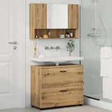 Bathroom Furniture Set with Drawer with Shelf 2 pcs Artisan Oak 3393022