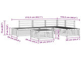 Outdoor Sofa Set Natural 59 x 59 x 37 cm 3375444
