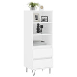 Highboard White 40x36x110 cm Engineered Wood 831508