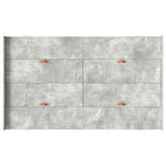 Storage Bed Frame Concrete grey 120 x 200 cm Engineered wood 3335304