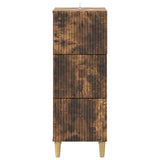 Drawer Cabinet Smoked Oak 33 x 34.5 x 90 cm Engineered Wood 894620